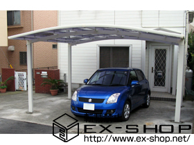 のカーポート カーブポートシグマIII ワイド 積雪〜20cm対応 施工例