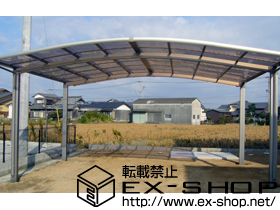 のカーポート カーブポートシグマ? ワイド 積雪〜20cm対応 施工例