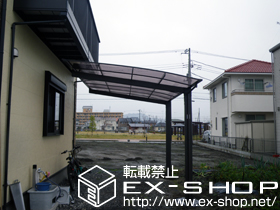 のカーポート エックスルーフ 前上がり 積雪〜20cm対応 施工例