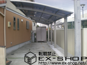 のカーポート カーブポートシグマIII  縦連棟 積雪〜20cm対応 施工例