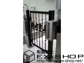 の門扉 ディズニー門扉ミッキーC型 片開き 角門柱式 施工例