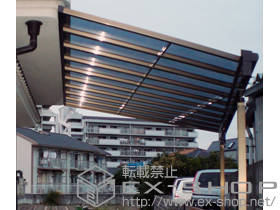 のテラス屋根 ライザーテラスII F型 単体 テラスタイプ 積雪〜20cm対応 施工例