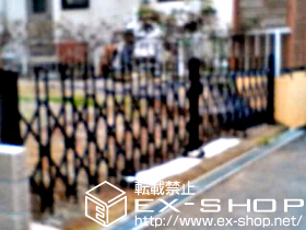 のカーゲート トリップゲート PA型 ノンレール 両開き 施工例