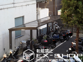 のサイクルポート・駐輪場 カーブパークシグマ? オープンタイプ 積雪〜20cm対応 施工例