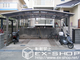 のカーポート カーブポートシグマ? ワイド 積雪〜20cm対応 施工例