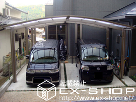 のカーポート カーブポートシグマ? M合掌タイプ 積雪〜20cm対応 施工例