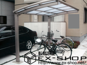 のサイクルポート・駐輪場 カーブポートシグマ?ミニ 積雪〜20cm対応 施工例