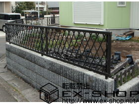 のフェンス・柵 プリレオR8型フェンス［フリーポールタイプ］ 施工例