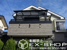 のバルコニー・ベランダ屋根 ヴェクターテラス R型 屋根タイプ 単体 積雪〜20cm対応 施工例