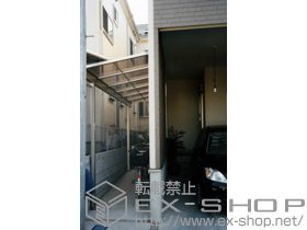 のテラス屋根 ライザーテラスII F型 単体 テラスタイプ 積雪〜20cm対応 施工例