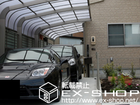 のテラス屋根 ライザーテラスII R型 テラスタイプ 連棟 積雪〜20cm対応 施工例