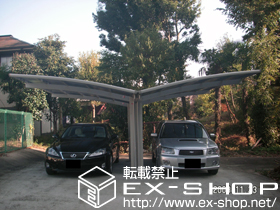 のカーポート レイナポート Y合掌 積雪〜20cm対応 施工例