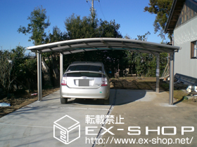 のカーポート カーブポートシグマ? ワイド 積雪〜30cm対応 施工例