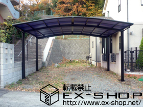 のカーポート カーブポートシグマIII   ワイド 積雪〜20cm対応 施工例