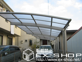 のカーポート レイナポート 単体 積雪〜20cm対応×2セット 施工例