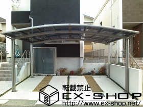 のカーポート カーブポートシグマ? ワイド 積雪〜20cm対応 施工例