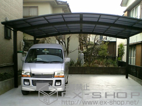 のカーポート カーブポートシグマIII ワイド 積雪〜30?対応 施工例