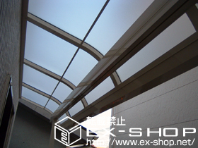 のバルコニー・ベランダ屋根 ライザーテラスII R型 屋根タイプ 単体 積雪〜20cm対応 施工例