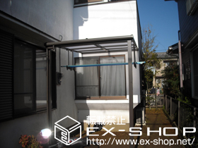 のテラス屋根 ライザーテラスII F型 テラスタイプ 単体 積雪〜20cm対応 施工例