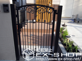 の門扉 フェスタA型 片開き 柱使用タイプ 施工例