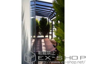 のテラス屋根 ライザーテラス?R型 テラスタイプ 単体 積雪〜20cm対応 施工例