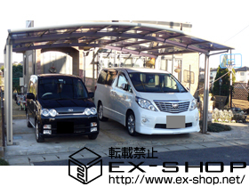 のカーポート カーブポートシグマ? ワイドタイプ 積雪〜20cm対応 施工例