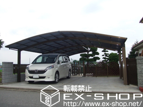 のカーポート カーブポートシグマ? M合掌＋単体 積雪〜20cm対応 施工例