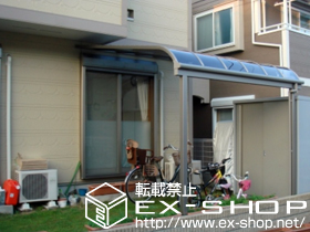 のテラス屋根 ライザーテラスII  R型 テラスタイプ 単体 積雪〜20cm対応 施工例