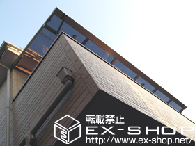 のバルコニー・ベランダ屋根 ライザーテラスII   F型 屋根タイプ 連棟 積雪〜20cm対応 施工例