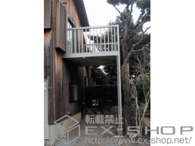 のバルコニー アクトステージA型 太格子 単体 柱建て式 施工例