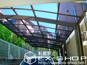 のカーポート カーブポートシグマ? 縦連棟タイプ 積雪〜20cm対応 施工例