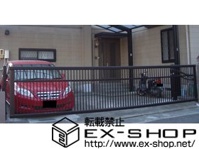 のカーゲート ワイドオーバードアR2型 電動式 施工例