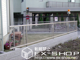 のフェンス・柵 プリレオR13型フェンス　フリーポールタイプ 施工例