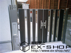 の門扉 ライフモダン門扉MM-SA型 両開き（柱なし） 施工例