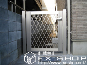 の門扉 エクスライン門扉 4型 片開き 門 施工例