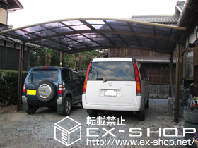 のカーポート カーブポートシグマIII   ワイド 積雪〜20cm対応 施工例