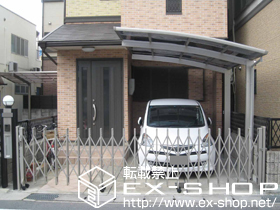 のカーゲート レイオス4型 ノンレール 片開き 施工例