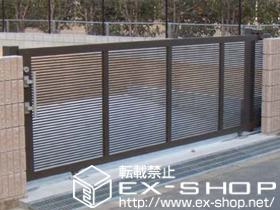 のカーゲート エススライド Ａ型 片引きタイプ 手動式 施工例