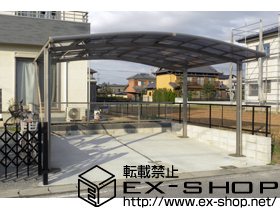 のカーポート カーブポートシグマIII ワイド 積雪〜20cm対応 施工例