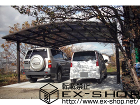 のカーポート カーブポートシグマ? ワイド 積雪〜20cm対応 施工例