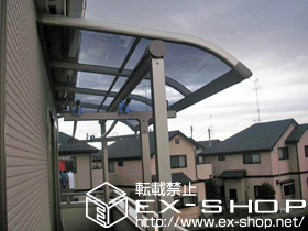 のバルコニー・ベランダ屋根 プレシオステラス R型 屋根タイプ 単体 積雪〜20cm対応 施工例