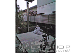 のフェンス・柵 プリレオR9型フェンス アルミ多段柱施工 施工例