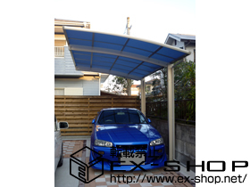 のカーポート プレシオスポート 積雪〜20cm対応＋着脱式サポート（ハイルーフ用2本入り） 施工例