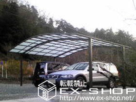 のカーポート カーブポートシグマIII ワイド 積雪〜20cm対応 施工例