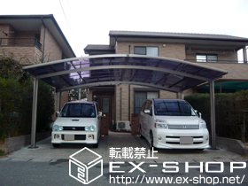 のカーポート カーブポートシグマIII ワイド 積雪〜20cm対応 施工例