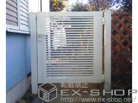 の門扉 シャレオR1型 片開き［柱使用］ 施工例