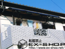 のバルコニー・ベランダ屋根 ライザーテラスII R型 単体 屋根タイプ 積雪〜20cm対応 施工例