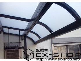 のバルコニー・ベランダ屋根 ライザーテラスII R型 屋根タイプ 単体 積雪〜20cm対応 施工例