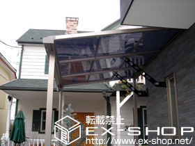 のテラス屋根 ライザーテラスII F型 テラスタイプ 単体 積雪〜20cm対応 施工例