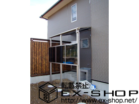 のテラス屋根 ヴェクターテラス F型 テラスタイプ 単体 積雪〜20cm対応 施工例